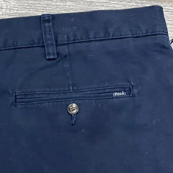NWT $85 Polo Ralph Lauren Pleated Shorts 50B Big & Tall Classics Navy Blue 50 - Picture 6 of 14